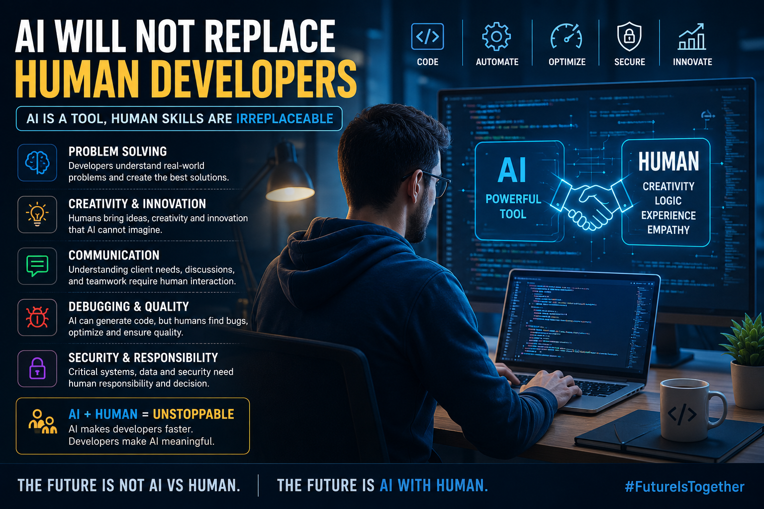 Why AI Will Not Replace Human Developers Completely in 2026